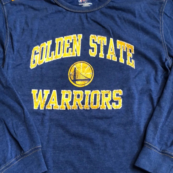 Golden State Warriors Retro Long Sleeve Tee Shirt - Picture 1 of 6